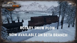 Did you already try out our new Rotary Snow Plow on our Beta Branch in Railroads Online [upl. by Bedelia831]