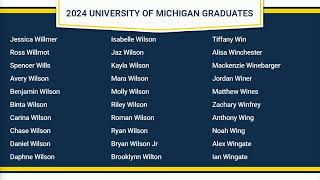 University of Michigan Spring Commencement 2024 [upl. by Fraze]