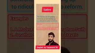 Satire  Definition of Satire  What is a Satire  Satire kya hey  Satire a literary term [upl. by Yrogiarc]