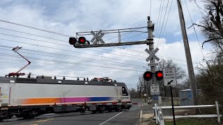 Railroad Crossing Oceanport US  Port Au Peck Ave  New Jersey [upl. by Christi]