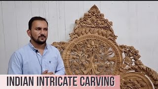 World Class Inteicate Carving from Saharanpur  Saharanpur Furniture by Wooden Emporio [upl. by Enutrof]