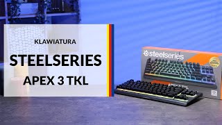 Klawiatura membranowa SteelSeries Apex 3 TKL – dane techniczne – RTV EURO AGD [upl. by Bohaty]