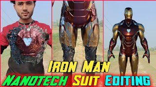 Iron man Nanotech Suit Transition Video Editing VFX tutorial By Tech Arman [upl. by Iahs]