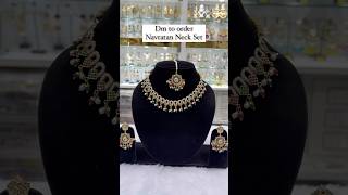 Navratan Neck Set new collection available youtubeshorts jewellry jewellerydesign youtuber [upl. by Nosyla]