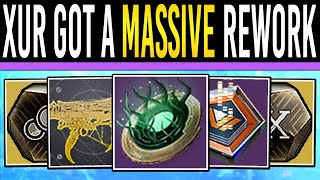 Destiny 2 HUGE XUR LOOT REWORK Strange RANKS Exotic Catalysts Rewards amp How to Get Strange Coins [upl. by Meilen680]