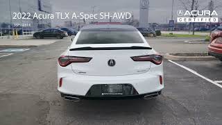 2022 Acura TLX ASpec SHAWD Sedan  36PU2314 [upl. by Noah]