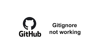 gitignore not working  gitignore vscode not working  Git tutorial  gitignore tutorial [upl. by Coplin]