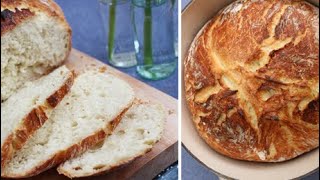 خبز الكميلة من اروع المخبوزات  خبز الطنجرة  pain cuisson en marmite  Faster No Knead Bread [upl. by Arvonio]