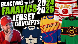 NHL Fanatics 20242025 Hockey Jersey Concepts [upl. by Auhel]