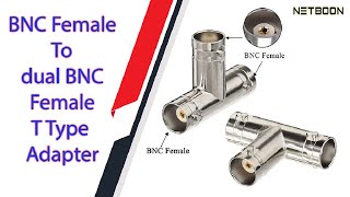 BNC Female To dual BNC Female T Type Adapter [upl. by Montgomery]