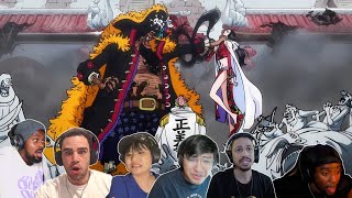 Blackbeard And Navy Attack Amazon Lily‼️New Pacifista Seraphim⁉️One Piece Reaction Mashup Eps 1087 [upl. by Aillicsirp]