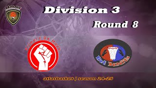 Atlasbasket  Div 3Round 8  PRIMERO DE MAYO vs NET BANDITS [upl. by Ytok]