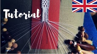 Bobbin Lace Tutorial  Half Stitch in Cloth stitch [upl. by Itsirk851]