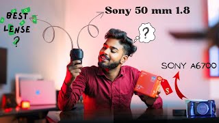 Sony 50 mm lens f 18 Best lens for photography and videography test unboxing review what different [upl. by Rodolfo]