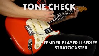 TONE CHECK Fender Player II Stratocaster Demo  Cream City Music [upl. by Hallutama559]