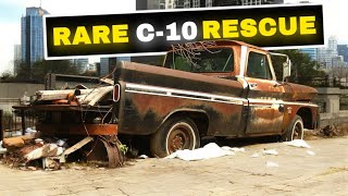 ABANDONED Chevy C10 Found in City Suburb  Untouched For 30 Years  Turnin Rust [upl. by Mathi]