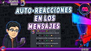 🟣 Auto Reacciones en los mensajes 💻 Discord 📡 JKamiGod [upl. by Ntsud686]