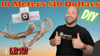 DIY 10 Meter Dipole For Under 10 Dollars [upl. by Hillegass864]