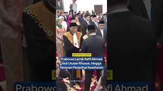 BREAKING NEWS Prabowo Lantik Raffi Ahmad Jadi Utusan Khusus Terawan Penasihat Kesehatan [upl. by Fine]