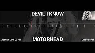 MOTORHEAD  DEVIL I KNOW  TAB GUITAR [upl. by Danit]