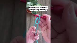 Super easy Magic Ring for crochet beginners [upl. by Anesuza]