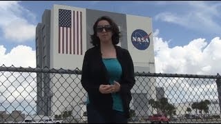 Touring the VAB at Kennedy Space Center  Vehicle Assembly Building tour [upl. by Aissatan]