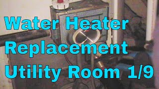 Water Heater Replacement Utility Room 19  How To Plumbing [upl. by Tiana]