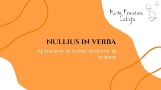 Nullius in Verba [upl. by Nyved]