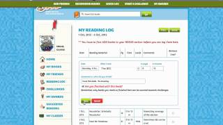 BiblioNasium For Kids  How to use the reading log [upl. by Wj]