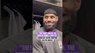 LeBron after Dalton Knechts 37point game 🗣️ via mctenX [upl. by Eustache154]