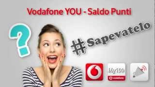 sapevatelo  La gestione dei punti Vodafone YOU [upl. by Nolra]