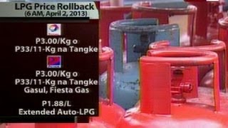 QRT LPG price rollback bukas [upl. by Feledy]