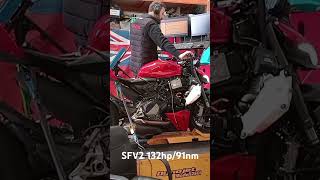 Ducati Streetfighter V2 dyno pull [upl. by Anaeli]