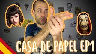 La Casa de Papel Episode 1 Explained  Intermediate Spanish  TV Shows 6 [upl. by Samau]