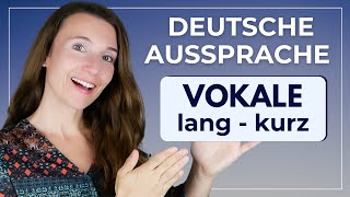 Akzentfrei Deutsch sprechen VOKALE IM DEUTSCHEN Wichtige Grundlagen  Richtige Aussprache [upl. by Karissa916]