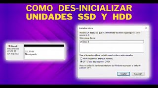 COMO DESINICIALIZAR un HDD o SSD DeInitialize Drive  SOPTECO [upl. by Atteuqcaj]