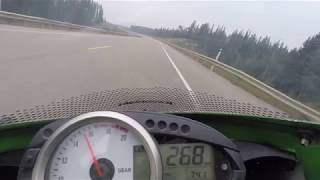 ZX6R 2008 0275 Hard launch acceleration test to top speed [upl. by Najed889]