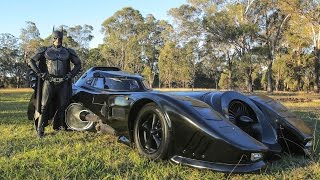 Real Life Batmobile Man Spends Two Years Building Iconic 1989 Car [upl. by Roda549]