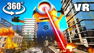 VR 360° GIANT MINION in the City [upl. by Eniale]