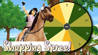 Star Stable Buying 5 Horses 😱 Wheel Spin CONTROLS my SHOPPING SPREE [upl. by Anerol]