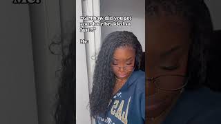 Boho braids in MINUTES 🔥🔥 [upl. by Drugge177]