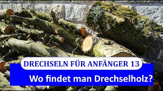 Drechseln für Anfänger 13  Wo findet man Drechselholz [upl. by Lymn]