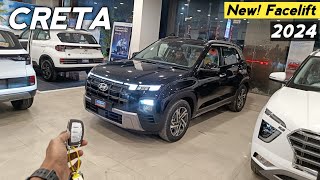 Hyundai CRETA Facelift 2024 ❣️ New Creta Top Model Reallife Review 😍 [upl. by Drwde]