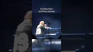 Axl Rose rant and piano playing Leeds 2002 axlrose gunsnroses gnr music fyp shorts short [upl. by Bruning40]