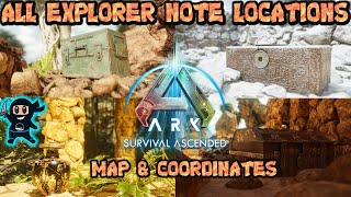 ALL Explorer Note Locations for The Island Ark Survival Ascended [upl. by Kippar]