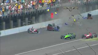 Mike Conway Horrific Last Lap Crash 2010 Indianapolis 500 Crash [upl. by Altis]