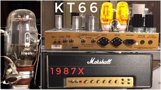 KT66 vs EL34 Power Tubes in a Marshall 1987X [upl. by Bascomb]