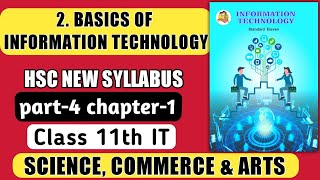 part4 Basics of Information Technology class 11 state board new syllabus 2021HSC IT SCI COMM ARTS [upl. by Attenad]