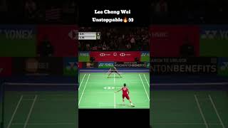 Lee Chong Wei Unstoppable🔥🥶 shortsfeed shortsvideo badminton [upl. by Gertruda]