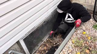 Replace new egress cover need to clean the window well first before installing [upl. by Allimak]